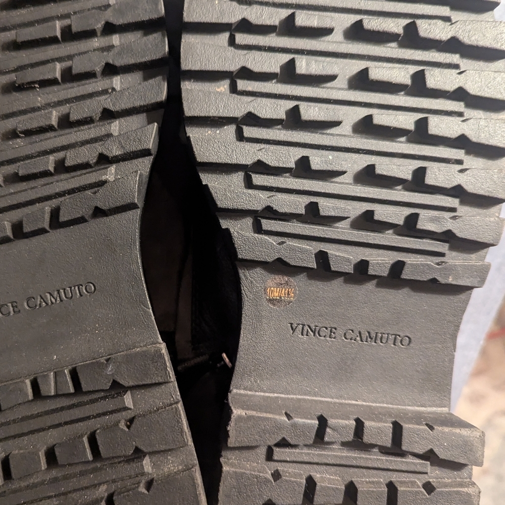 Vince Camuto Olive & Black Platform Lace-Up Booties - Picture 6 of 6